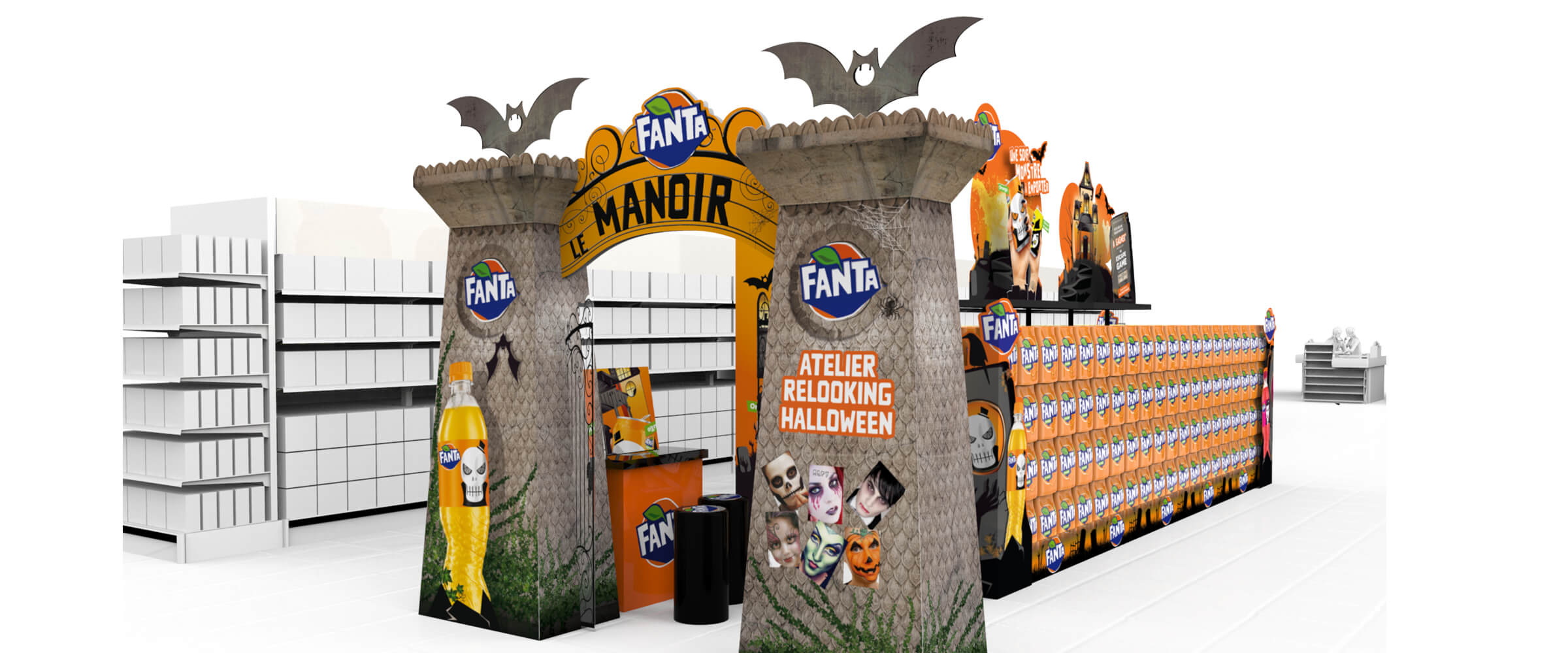 Ofeliedesign_Fanta_PLV_Halloween_event_NomaBar